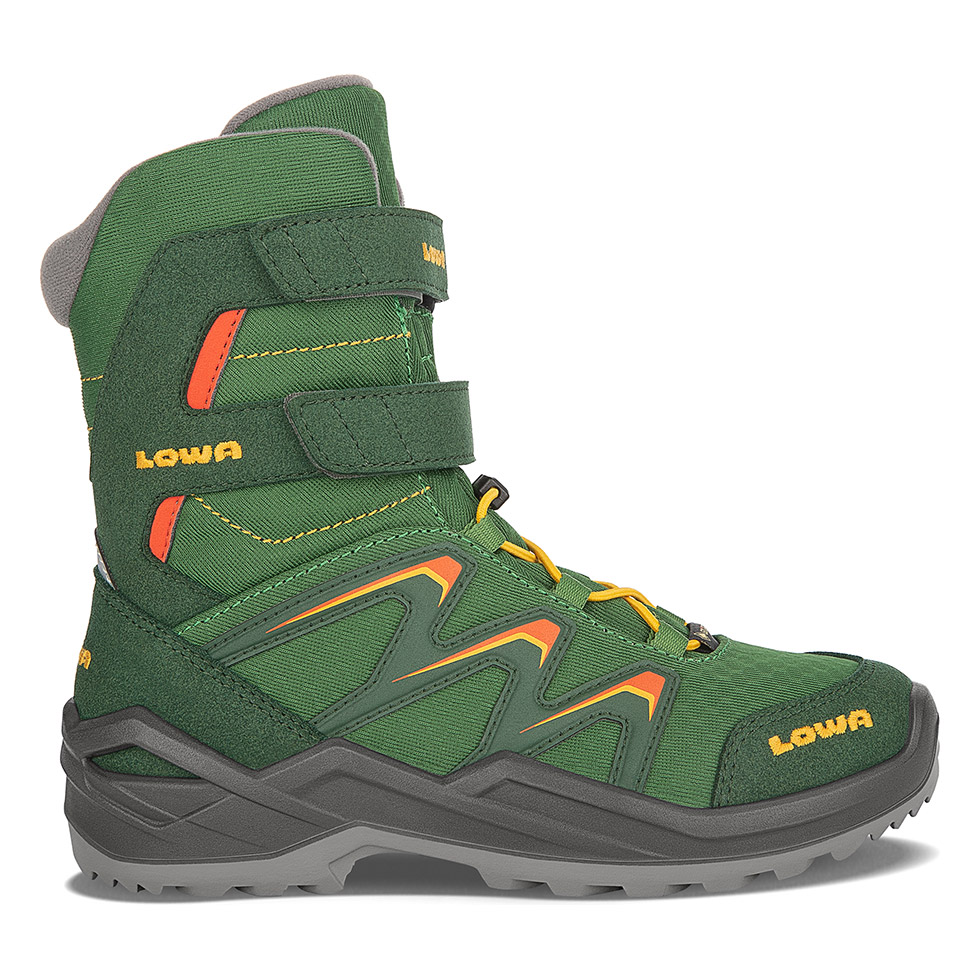 Lowa Maddox Warm GTX Hi Turisticke Topanky Detske Zelene/Oranžové | KIQ357462